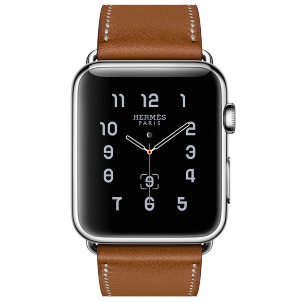 گالری ساعت اپل هرمس تک دور 38 میلیمتر بدنه استیل و بند چرمی فاو بارنیا، گالری Apple Watch Hermes Single Tour 38mm Brown Fauve Barenia Leather Band