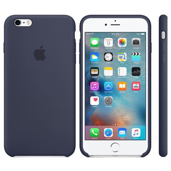 تصاویر دست دوم قاب سیلیکونی آیفون 6 اس پلاس سورمه ای، تصاویر Used iPhone 6s Plus Silicone Case - Midnight Blue