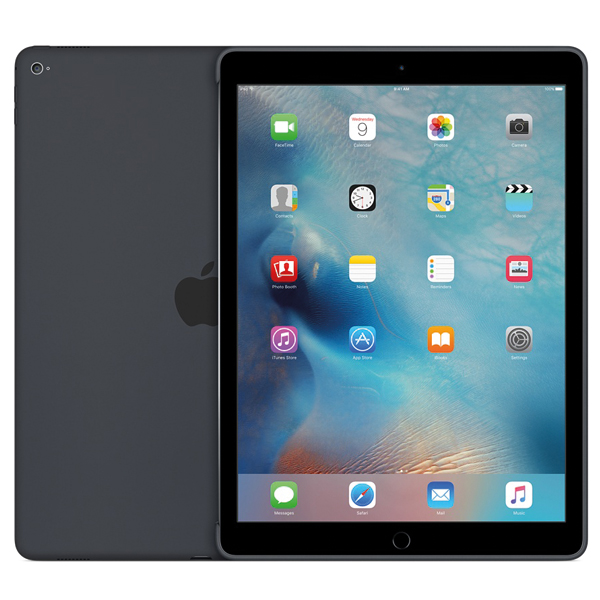 عکس دست دوم قاب سیلیکونی آیپد پرو 12.9 اینچ خاکستری تیره، عکس Used iPad Pro 12.9 inch Silicone Case Charcoal Gray