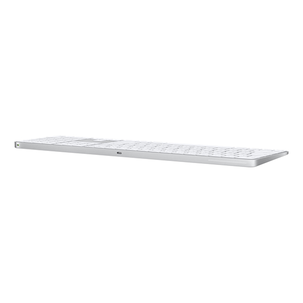آلبوم مجیک کیبورد نامریک با تاچ آیدی رنگ سفید، آلبوم Magic Keyboard with Touch ID and Numeric Keypad USB-C White MXK73