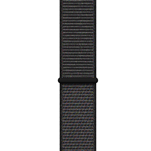 آلبوم ساعت اپل سری 4 جی پی اس بدنه آلومینیوم خاکستری و بند اسپرت لوپ مشکی 40 میلیمتر، آلبوم Apple Watch Series 4 GPS Space Gray Aluminum Case with Black Sport Loop 40mm