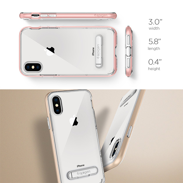 آلبوم iPhone X Case Spigen Crystal Hybrid، آلبوم قاب آیفون ایکس اسپیژن مدل Crystal Hybrid