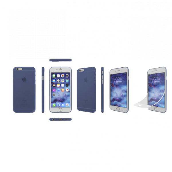 آلبوم iPhone 6S/6 Case Ozaki 0.3 Jelly Pro dark Blue OC550، آلبوم قاب آیفون 6 اس و 6 اوزاکی ژله ای 0.3 آبی
