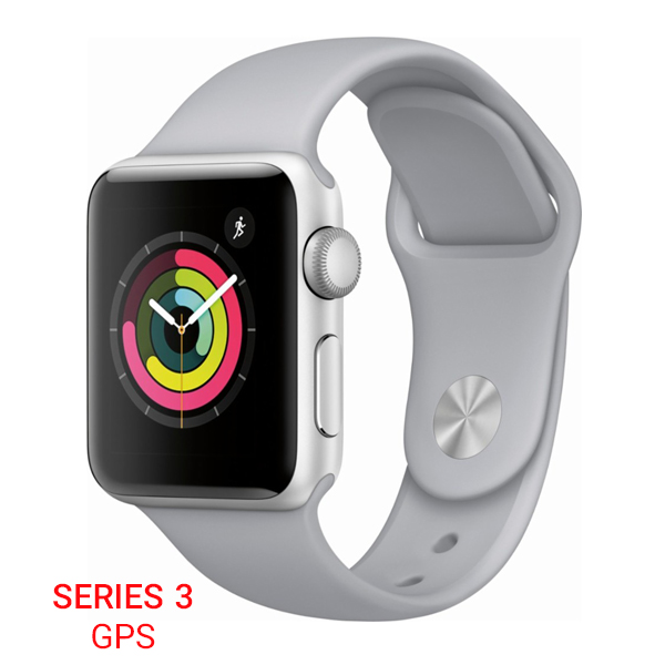 تصاویر ساعت اپل سری 3 جی پی اس بدنه آلومینیومی نقره ای با بند طوسی اسپرت 42 میلیمتر، تصاویر Apple Watch Series 3 GPS Silver Aluminum Case with Fog Sport Band 42mm