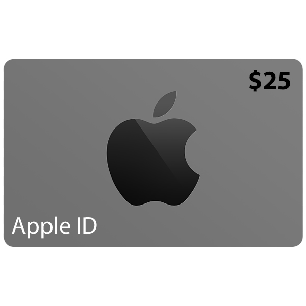 تصاویر اپل آیدی با گیفت کارت 25 دلاری، تصاویر Apple ID with Gift Card 25 $
