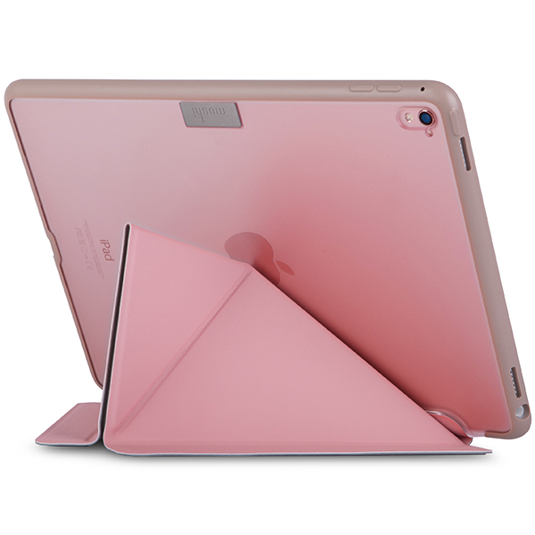 عکس iPad Pro 9.7 inch Moshi VersaCover Pink، عکس اسمارت کیس موشی ورسا کاور رز گلد آیپد پرو 9.7 اینچ