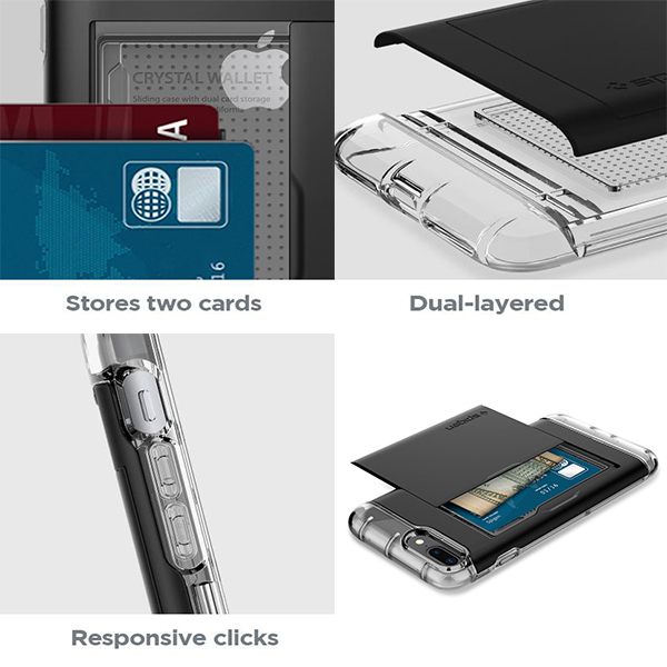 ویدیو iPhone 8/7 Plus Case Spigen Crystal Wallet، ویدیو قاب آیفون 8/7 پلاس اسپیژن مدل Crystal Wallet