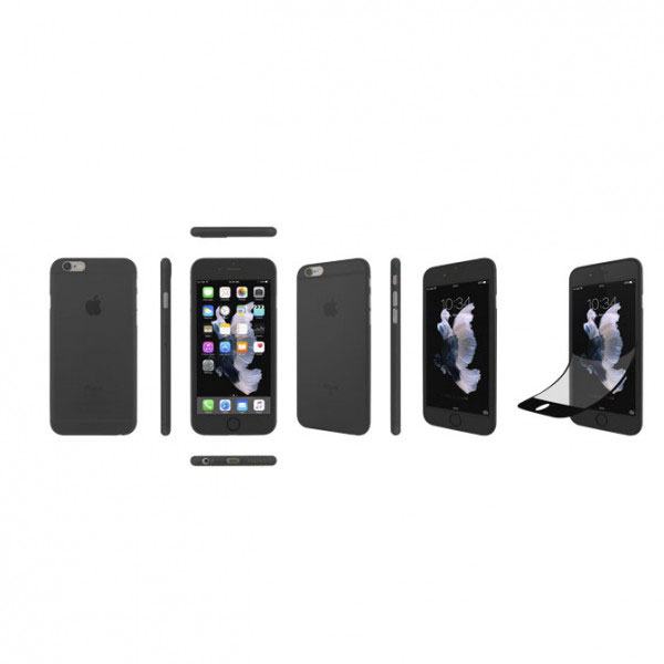 عکس قاب آیفون 6 اس و 6 اوزاکی ژله ای 0.3 مشکی، عکس iPhone 6S/6 Case Ozaki 0.3 Jelly Pro Black OC550