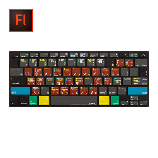 عکس Keyboard Protector VerSkin Adobe Flash Pro Shortcut، عکس روکش محافظ کیبورد جی سی پال طرح Adobe Flash
