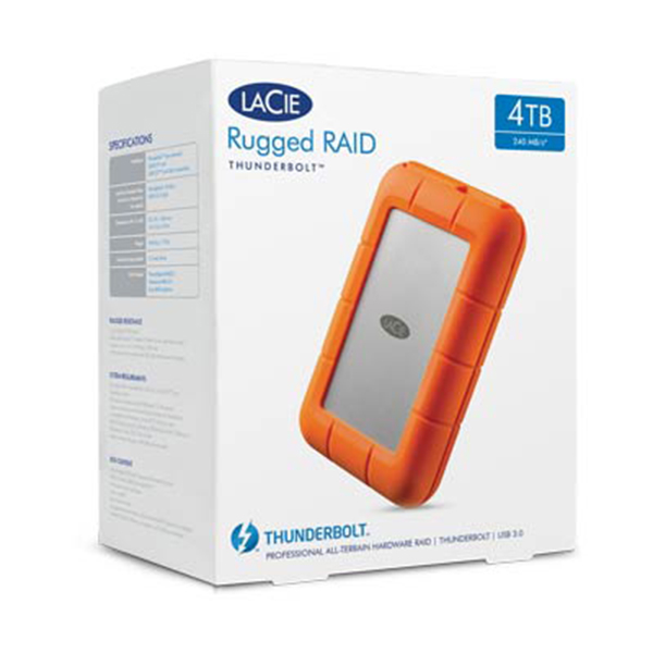 گالری LaCie Rugged Thunderbolt RAID 4TB STFA4000400، گالری هارد اکسترنال لسی تاندربولت رید Rugged 4TB