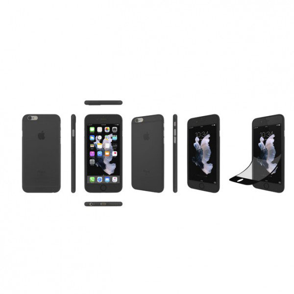 آلبوم iPhone 6S/6 Case Ozaki 0.3 Jelly Pro Black OC550، آلبوم قاب آیفون 6 اس و 6 اوزاکی ژله ای 0.3 مشکی