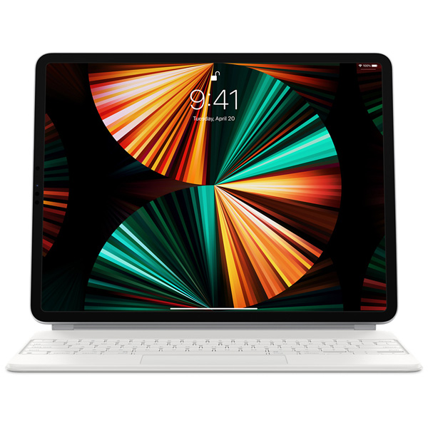 ویدیو مجیک کیبورد سفید برای آیپد پرو 12.9 اینچ 2021، ویدیو Magic Keyboard for iPad Pro 12.9 inch (5th generation) White