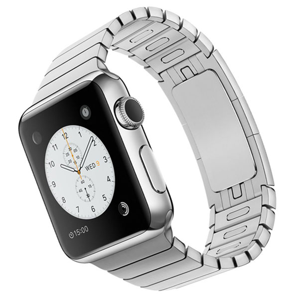 تصاویر ساعت اپل بدنه استیل بند دستبندی استیل 38 میلیمتر، تصاویر Apple Watch Watch Stainless Steel Case with Link Bracelet Band 38mm