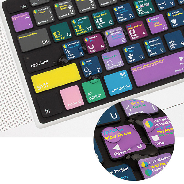 گالری Keyboard Protector VerSkin Final Cut Pro X Shortcut، گالری روکش محافظ کیبورد جی سی پال طرح Final Cut Pro X Shortcut