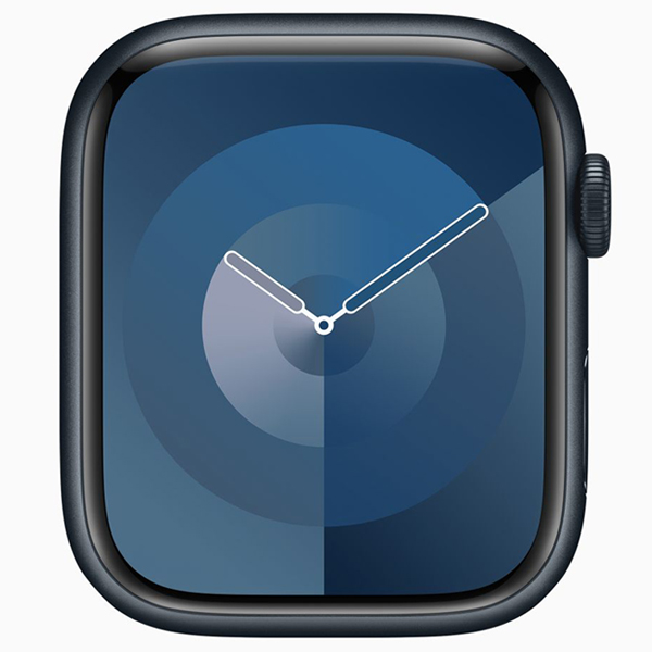 گالری ساعت اپل سری 9 Apple Watch Series 9 Midnight Aluminum Case with Midnight Sport Band 45mm، گالری ساعت اپل سری 9 بدنه آلومینیومی میدنایت و بند اسپرت میدنایت 45 میلیمتر