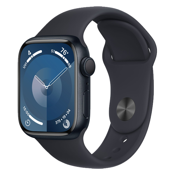 تصاویر ساعت اپل سری 9 بدنه آلومینیومی میدنایت و بند اسپرت میدنایت 41 میلیمتر، تصاویر Apple Watch Series 9 Midnight Aluminum Case with Midnight Sport Band 41mm