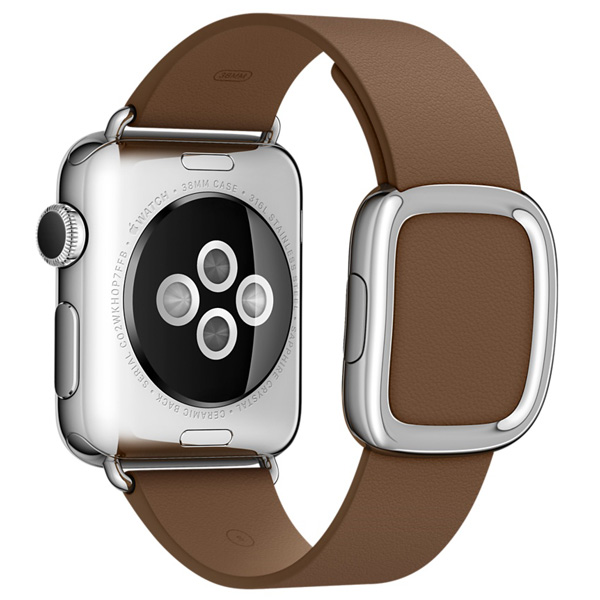 عکس ساعت اپل Apple Watch Watch Stainless Steel Case Brown Modern Buckle 38mm، عکس ساعت اپل بدنه استیل بند قهوه ای سگک مدرن 38 میلیمتر