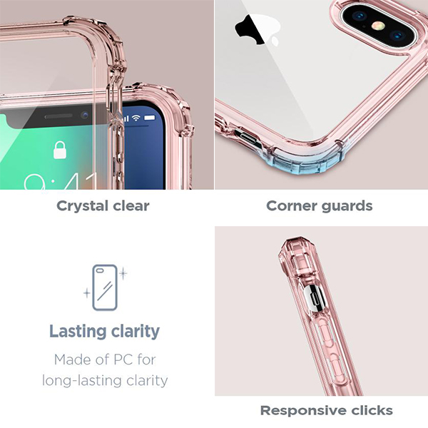 ویدیو قاب آیفون ایکس اسپیژن مدل Crystal Shell، ویدیو iPhone X Case Spigen Crystal Shell 22142
