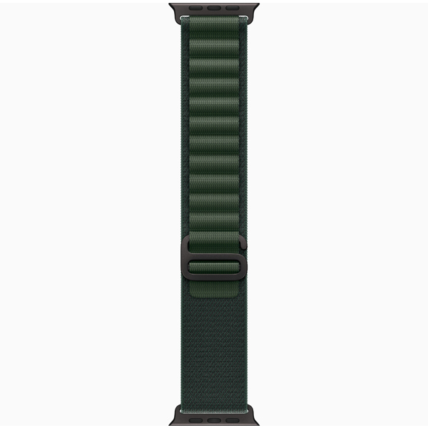 آلبوم ساعت اپل اولترا 2 Apple Watch Ultra 2 Black Titanium Case with Dark Green Alpine Loop، آلبوم ساعت اپل اولترا 2 بدنه تیتانیوم مشکی و بند آلپاین سبز