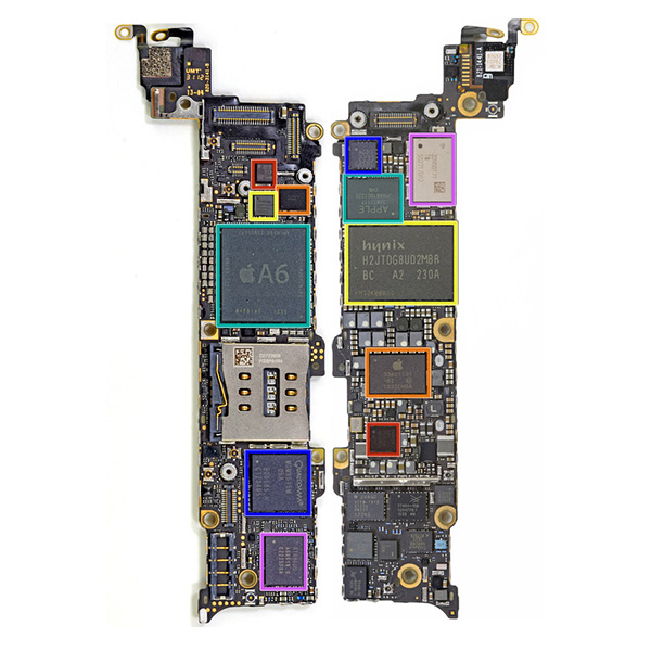 تصاویر مادربورد آیفون 5 اس 16 گیگابایت، تصاویر iPhone 5S Mainboard 16GB