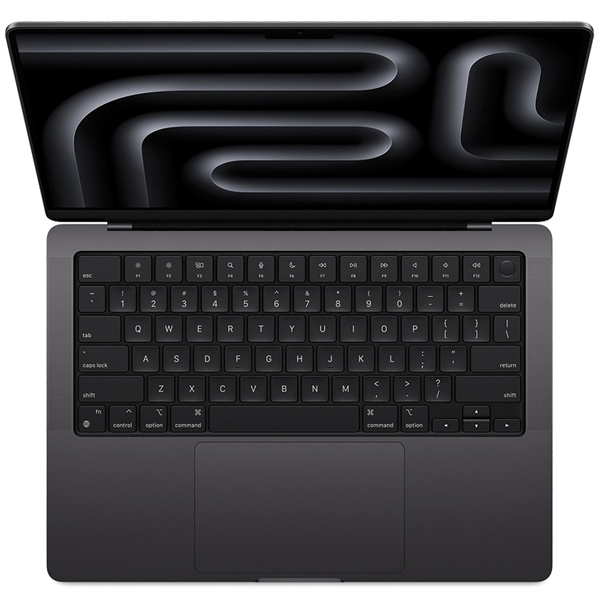 عکس مک بوک پرو MacBook Pro M3 Pro MRX43 Space Black 14 inch 2023، عکس مک بوک پرو ام 3 پرو مدل MRX43 مشکی 14 اینچ 2023