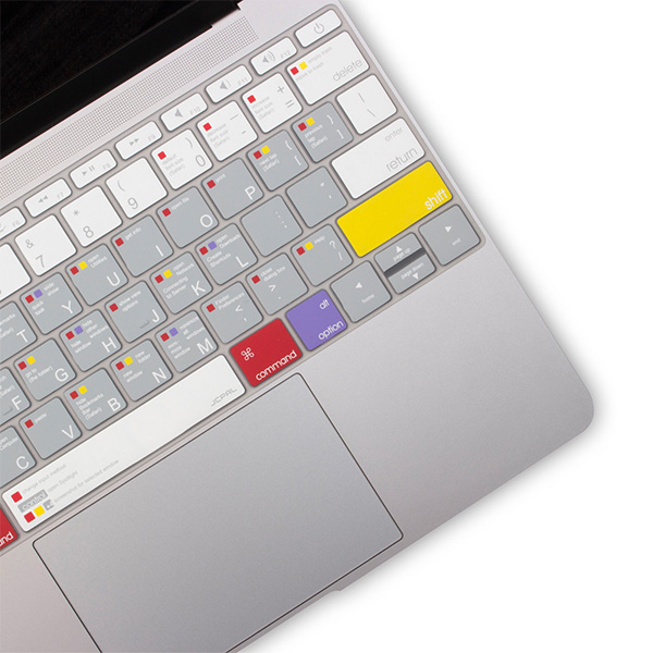تصاویر روکش محافظ کیبورد جی سی پال طرح MacOS Shortcut، تصاویر Keyboard Protector VerSkin VerSkin MacOS Shortcut