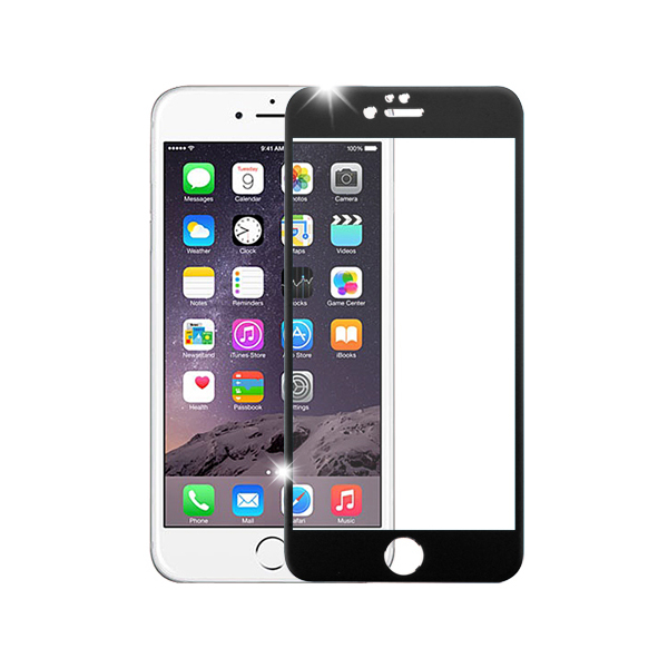 تصاویر محافظ صفحه نمایش ضد ضربه مشکی آیفون 6 و 6 اس، تصاویر iPhone 6S/6 Tempered Glass Screen Protector Black