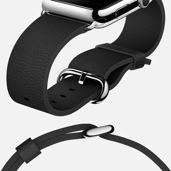 عکس ساعت اپل بدنه استیل بند مشکی سگک کلاسیک 38 میلیمتر، عکس Apple Watch Watch Stainless Steel Case Black Classic Buckle 38mm