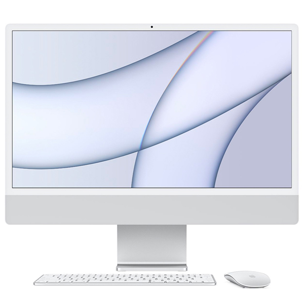 تصاویر آی مک 24 اینچ M1 نقره ای سفارشی رم 16 هارد 512 سال 2021، تصاویر iMac 24 inch M1 Silver CTO 8-Core GPU 512-16GB 2021