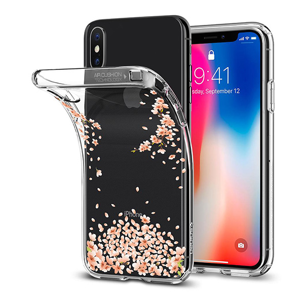 تصاویر قاب آیفون ایکس اسپیژن مدل Liquid Crystal Blossom، تصاویر iPhone X Case Spigen Liquid Crystal Blossom (22121)