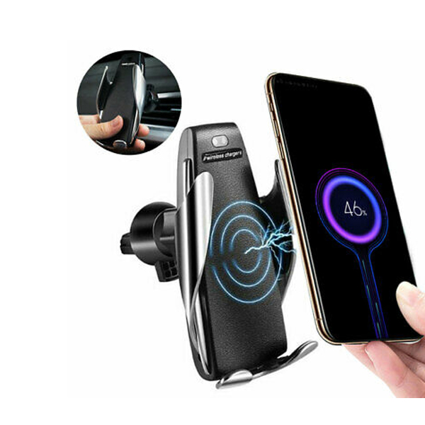 آلبوم پایه نگهدارنده و شارژر بی سیم گوشی موبایل مدل S5، آلبوم Smart Sensor Wireless Car Charger S5