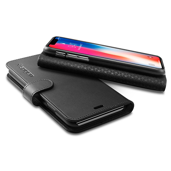 عکس iPhone X Case Spigen Wallet S 22176، عکس قاب آیفون ایکس اسپیژن مدل Wallet S