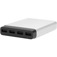 Just Mobile AluCharge 4Port USB (EU power cord)، شارژر رومیزی جاست موبایل مدل AluCharge
