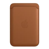iPhone Leather Wallet with MagSafe Saddle Brown، کیف چرمی آهن ربایی آیفون رنگ قهوه ای