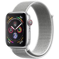 Apple Watch Series 4 Cellular Silver Aluminum Case with Seashell Sport Loop 40mm، ساعت اپل سری 4 سلولار بدنه آلومینیوم نقره ای و بند اسپرت لوپ صدفی 40 میلیمتر