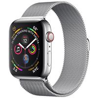 Apple Watch Series 4 Cellular Stainless Steel Case with Milanese Loop 44mm، ساعت اپل سری 4 سلولار بدنه استیل و بند میلان 44 میلیمتر