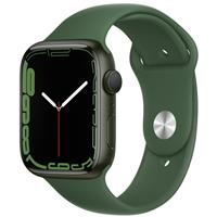 Apple Watch Series 7 GPS Green Aluminum Case with Clover Sport Band 45mm، ساعت اپل سری 7 جی پی اس بدنه آلومینیومی سبز و بند اسپرت سبز 45 میلیمتر