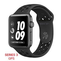 Apple Watch Series 3 Nike+ GPS Space Gray Aluminum Case Anthracite/Black Nike Sport Band 38mm، ساعت اپل سری 3 نایکی پلاس جی پی اس بدنه آلومینیومی خاکستری بند خاکستری مشکی نایکی 38 میلیمتر