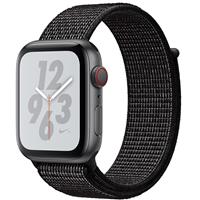 Apple Watch Series 4 Nike+ Cellular Space Gray Aluminum Case with Black Nike Sport Loop 40mm، ساعت اپل سری 4 نایکی پلاس سلولار بدنه آلومینیوم خاکستری و بند مشکی نایکی اسپرت لوپ 40 میلیمتر