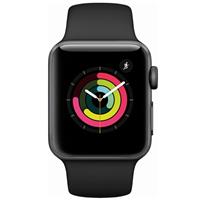 ساعت اپل سری 3 جی پی اس Apple Watch Series 3 GPS Space Gray Aluminum Case with Black Sport Band 42mm ﴿ ساعت اپل سری 3 جی پی اس بدنه آلومینیومی خاکستری با بند مشکی اسپرت 42 میلیمتر ﴾