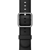 Apple Watch Band Classic Buckle Black، بند اپل واچ چرمی مدل کلاسیک باکل مشکی
