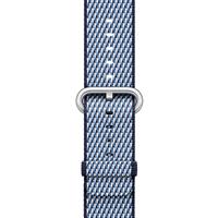 Apple Watch Band Woven Nylon Midnight Blue Check، بند اپل واچ نایلون مدل Woven Midnight Blue Check