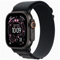 Apple Watch Ultra 3 Black Titanium Case with Black Alpine Loop، ساعت اپل اولترا 3 بدنه تیتانیوم مشکی و بند آلپاین مشکی