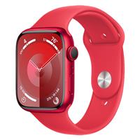 Apple Watch Series 9 Red Aluminum Case with Red Sport Band 41mm، ساعت اپل سری 9 بدنه آلومینیومی قرمز و بند اسپرت قرمز 41 میلیمتر