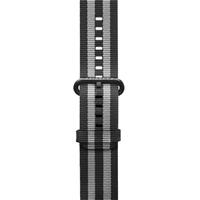 Apple Watch Band Woven Nylon Black Gray، بند اپل واچ نایلون مدل Woven Black Gray