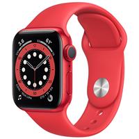 Apple Watch Series 6 GPS RED Aluminum Case with RED Sport Band 44mm، ساعت اپل سری 6 جی پی اس بدنه آلومینیم قرمز و بند اسپرت قرمز 44 میلیمتر