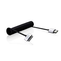 JustMobile USB To 30Pin Coiled Cable (85mm)، کابل 30-پین به یو اس بی جاست موبایل کوالید کابل