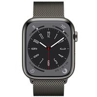 ساعت اپل سری 8 سلولار Apple Watch Series 8 Cellular Graphite Stainless Steel Case with Graphite Milanese Loop 45mm ﴿ ساعت اپل سری 8 سلولار بدنه استیل خاکستری و بند استیل میلان خاکستری 45 میلیمتر ﴾
