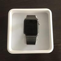 Used Apple Watch Stainless Steel Case Link Bracelet Band 42 mm، دست دوم ساعت اپل بدنه استیل بند استیل 42 میلیمتر