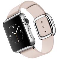 Apple Watch Watch Stainless Steel Case Soft Pink Modern Buckle 38mm، ساعت اپل بدنه استیل بند صورتی سگک مدرن 38 میلیمتر